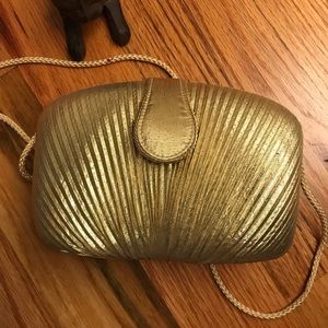 Gold Fabric Purse